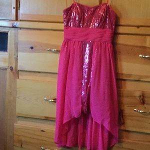 Hailey Logan NWOT Mini High-Low sequin Cocktail dress Size 5/6